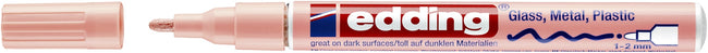 Edding -  Paintmarker  751 oliebasis 1-2mm pastel roze