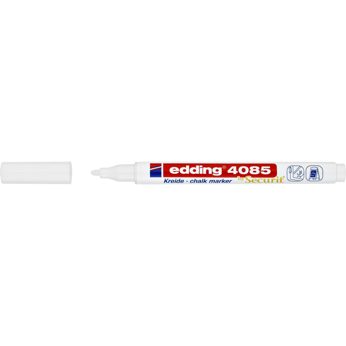 Edding -  Krijtstift  4085 rond 1-2mm wit | 10 stuks