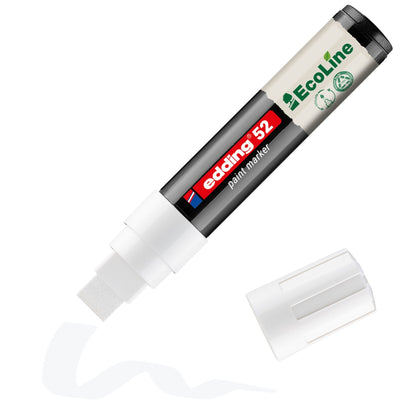 Edding EcoLine -  Paintmarker edding 52 eco waterbasis 4-15mm wit | 5 stuks