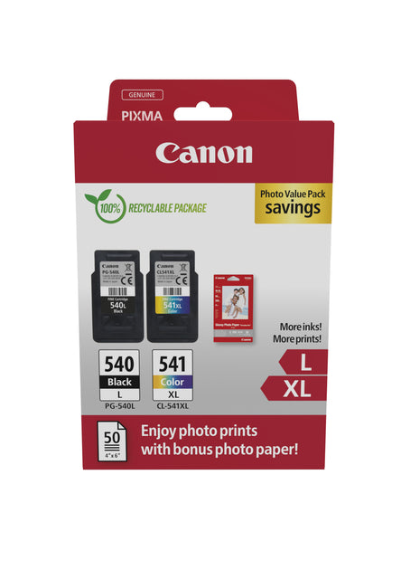 Canon-Inkcartridge Canon PG-540L CL-541XL Schwarz + KL | 1 Packung