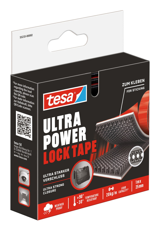 Tesa -  Klittenband ultra power lock e 100cmx25mm