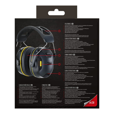3M -  Oorkap  worktunes connect bluetooth zwart | 4 stuks