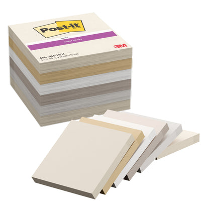 Post-it -  Memoblok  654 super sticky 76x76mm neutral