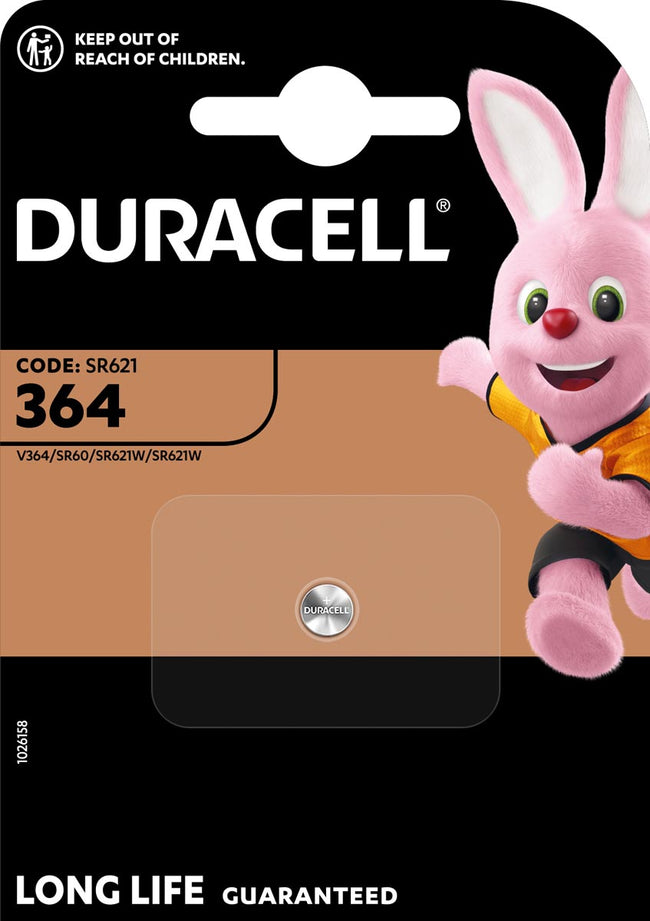 Duracell - pile bouton 364, blister de 1 pièce