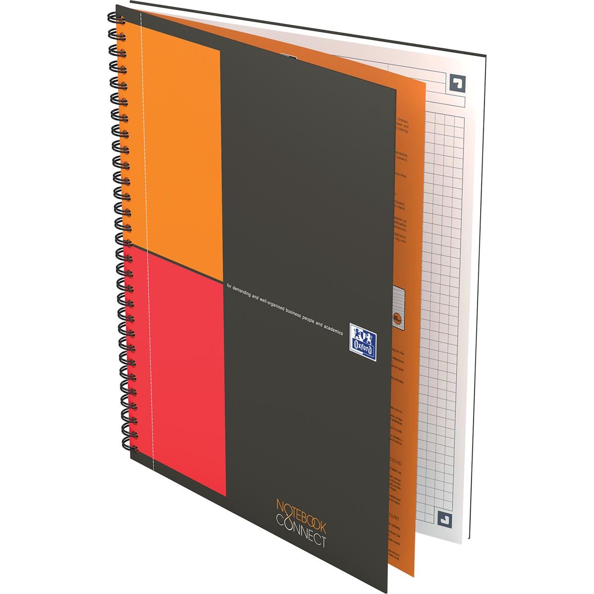 Oxford -  INTERNATIONAL notebook, 160 bladzijden, ft B5, geruit 5 mm