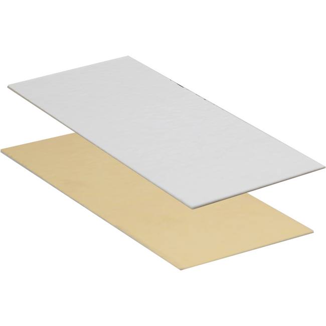 Klika - Base plate | 155x75mm | 650gr | rectangular | carton + PET | gold/silver | 250 pieces