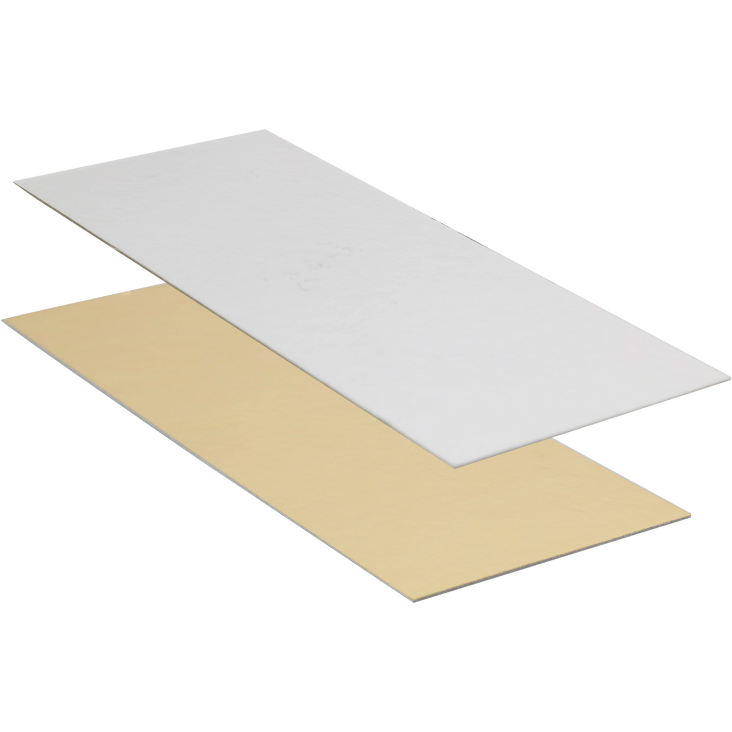 Klika - Placa base | 205x85mm | 650gr | rectangulares | cartón + PET | oro/plata | 250 piezas