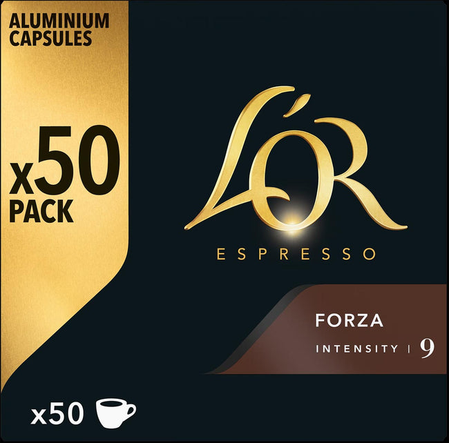 Douwe Egberts -  L'Or Intensity koffiecapsules, Forza, pak van 50 stuks