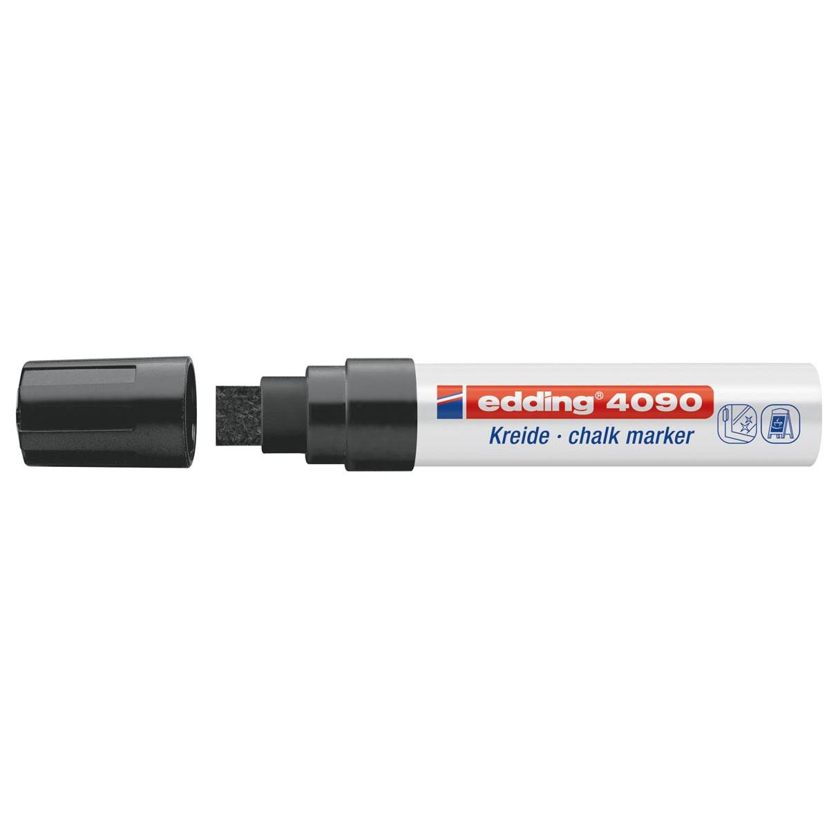 Edding -  Krijtmarker e-4090 zwart