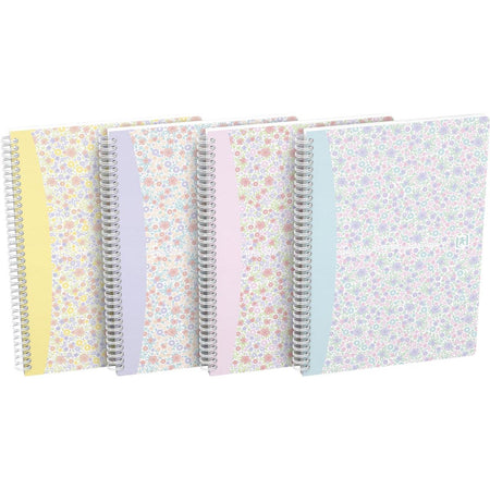 Oxford - Blocco spirale floreale linea b5 assortito