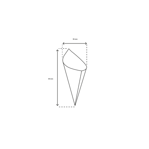 Klika - Holzkegel 85 mm kleiner Bio | 100 Stück