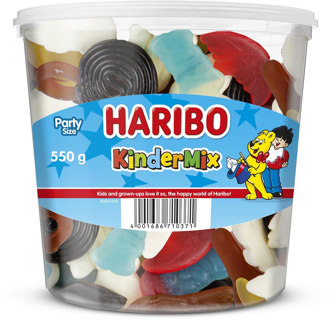 Haribo -  snoepgoed Kinder mix, emmer van 550 g