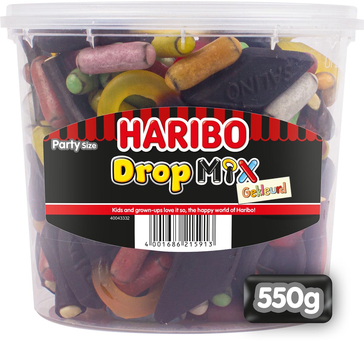 Haribo - Mezcla de regaliz de colores 550gr