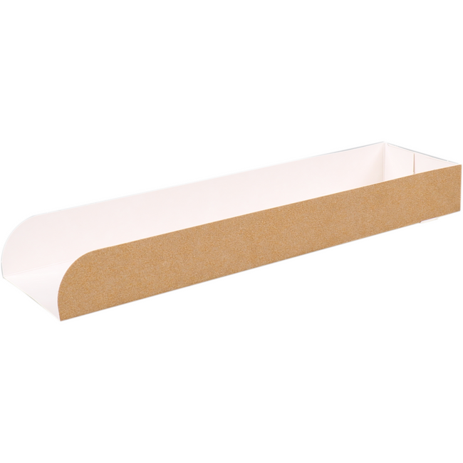 Klika - Sliding Carton | 27x7x3cm | Karton | Braun weiß 300 Stücke