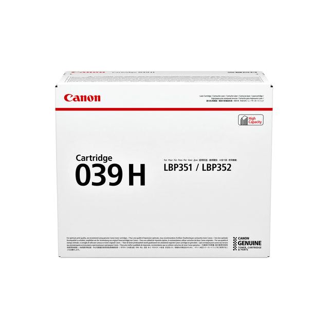 Canon - Tonercartridge canon 039h zwart