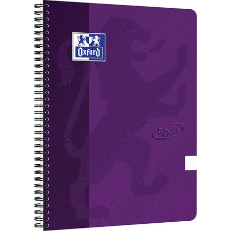 Oxford - Blocco a spirale Touch A4 vuoto 70 fogli viola