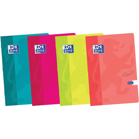 Oxford -  Touch schrift ft A5, 36 vel, gelijnd, geassorteerde kleuren