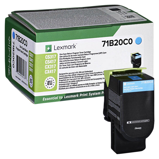 Lexmark - Cartucho de tóner 71b20c0 azul