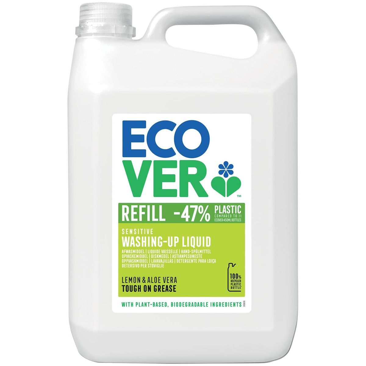 Ecover - Ecover handafwasmiddel, fles van 5 l