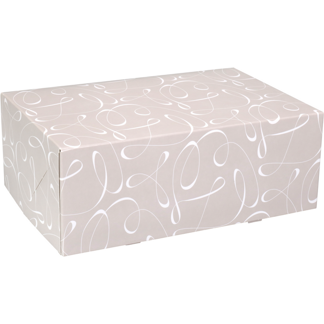 Klika - Caja pastelera | Remolino | cartón | 24x16x9cm | sin ventana | 100 piezas