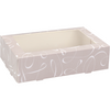 Klika - Caja pastelera | Remolino | cartón + PET | 19x12,5x5cm | con ventana | 200 piezas