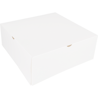 Klika -  Gebaksdoos | karton | 26x26x10cm | zonder venster | wit | 100 stuks