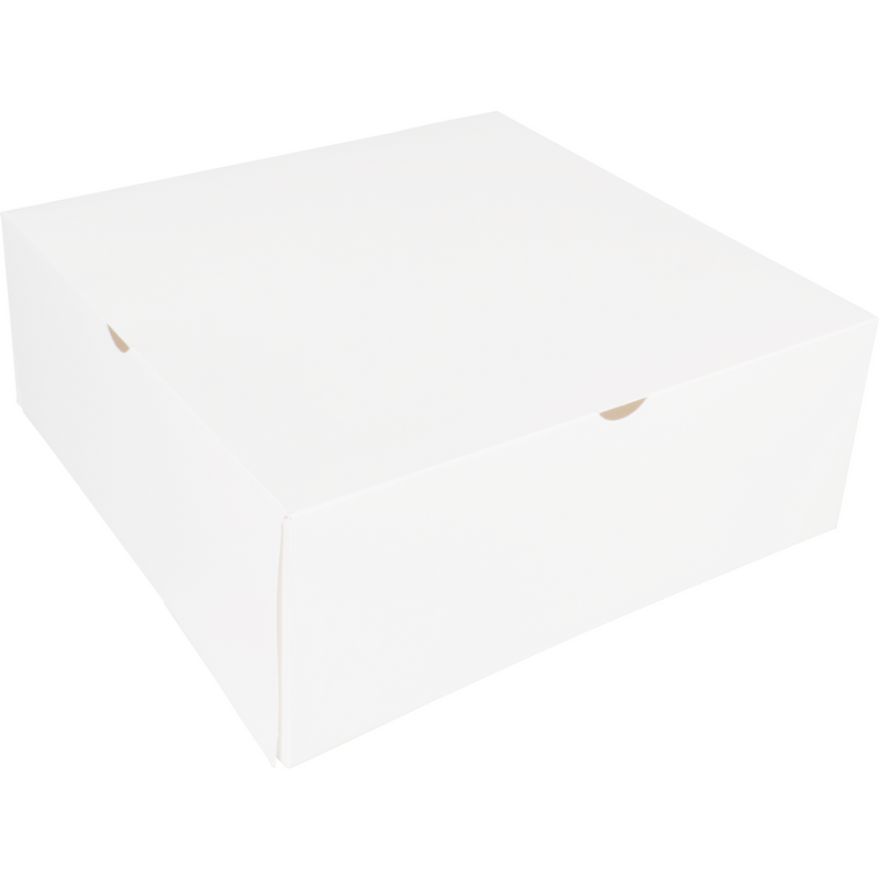 Klika -  Gebaksdoos | karton | 26x26x10cm | zonder venster | wit | 100 stuks