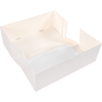 Klika - Zijvensterdoos | karton + PET | 26x12x7cm | wit | 100 stuks