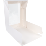 Klika - Zijvensterdoos | karton + PET | 26x26x10cm | wit | 125 stuks