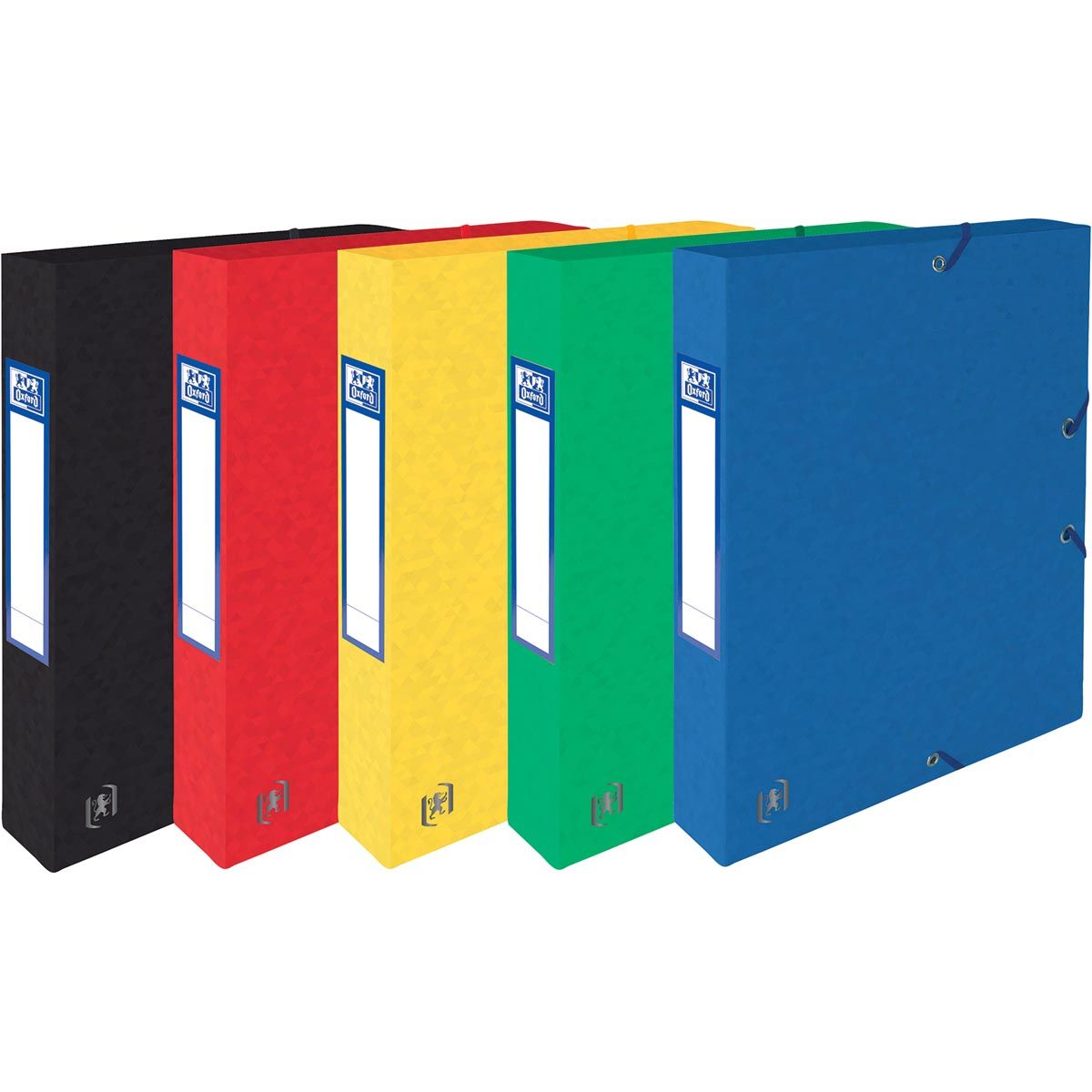 Oxford -  elastobox Top File+ rug van 4 cm, geassorteerde kleuren