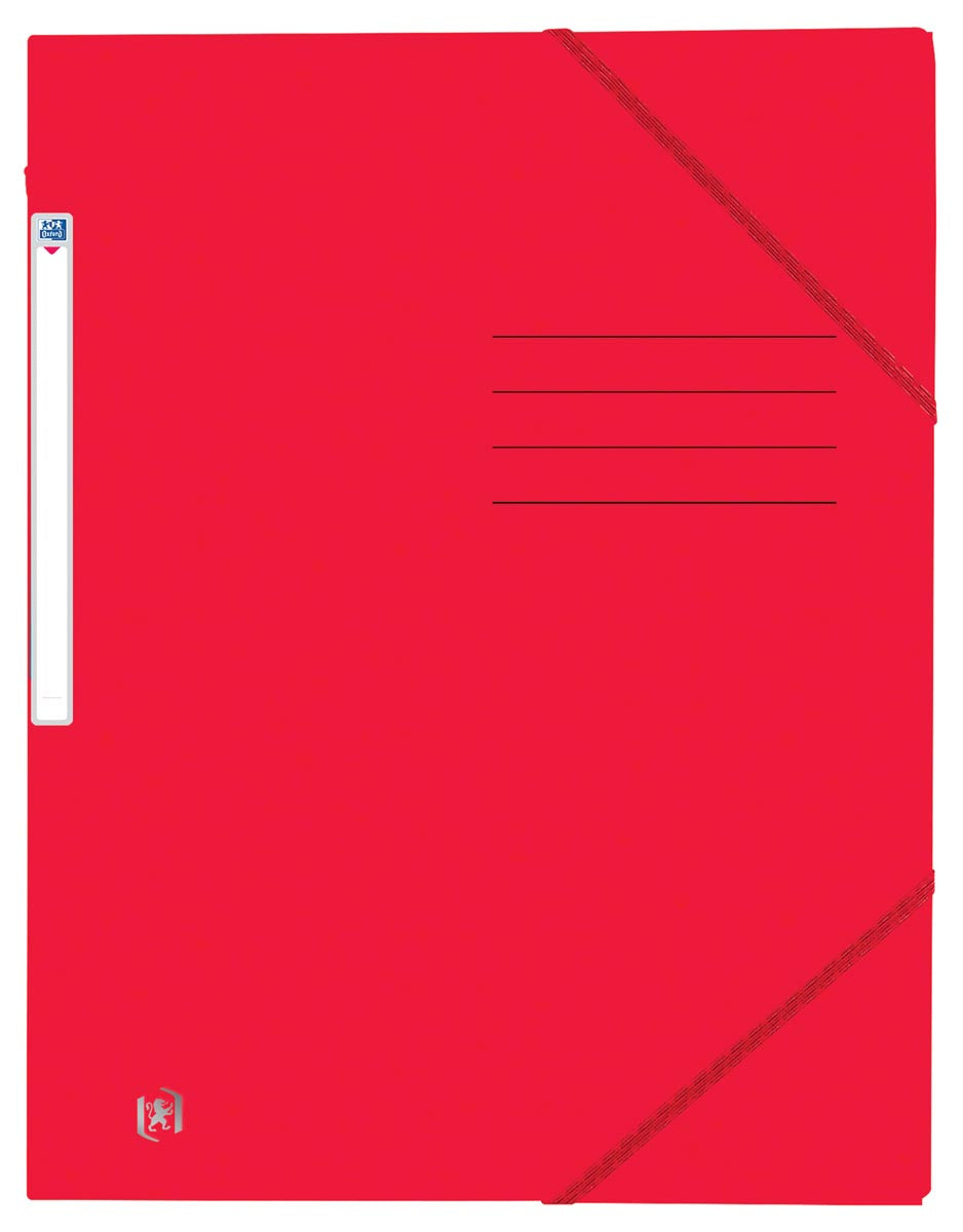 Oxford - Top File+ Elasto-Ordner aus Karton, ft A4, rot