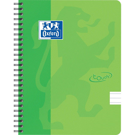 Oxford - Blocco a spirale Touch linea A5 70 fogli verde lime