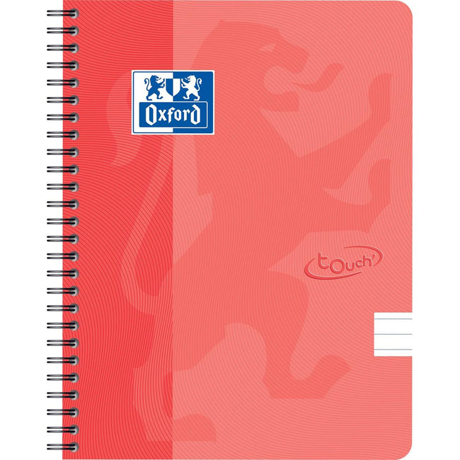 Oxford -  School Touch spiraalblok, ft A5, 140 bladzijden, gelijnd, oranje