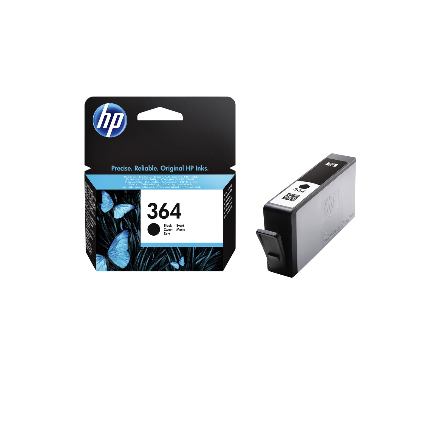 HP - Cartouche d'encre CB316EE 364 noire