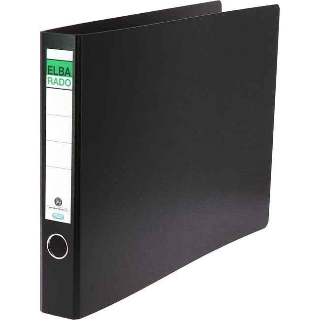 Elba - Rado Ordner, ft A3 landscape, made of cardboard, spine of 5.5 cm, black