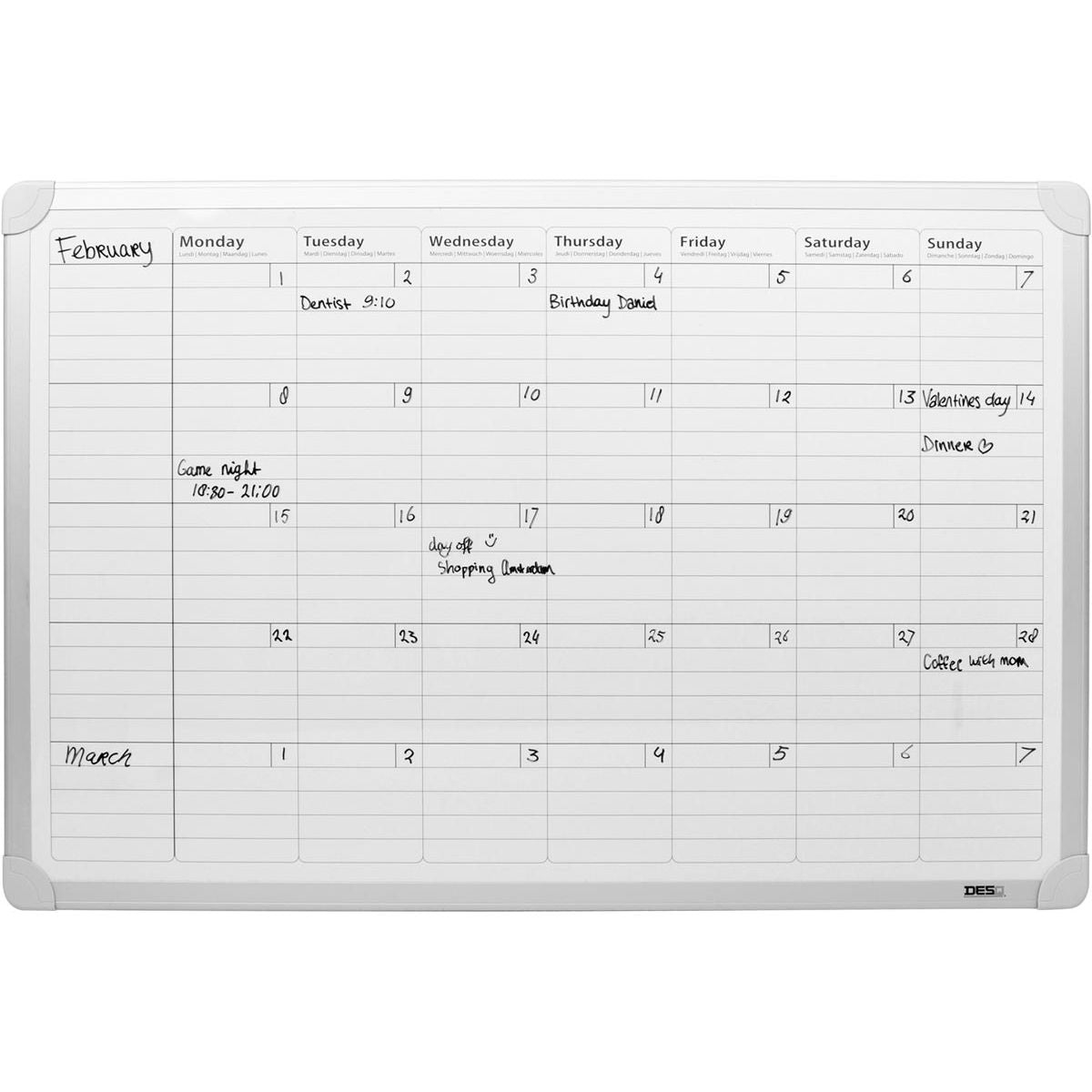 Desq - agenda mensile magnetica