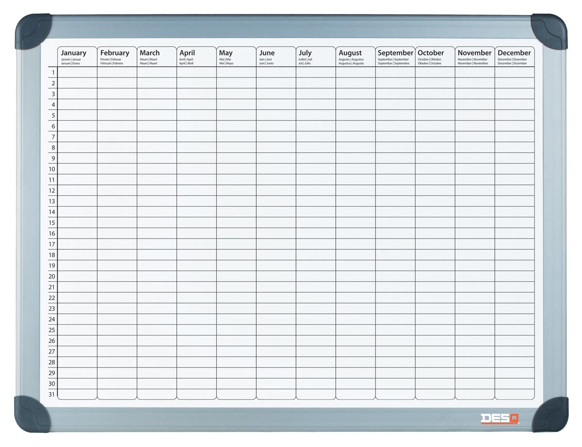 Desq - magnetische jaarplanner