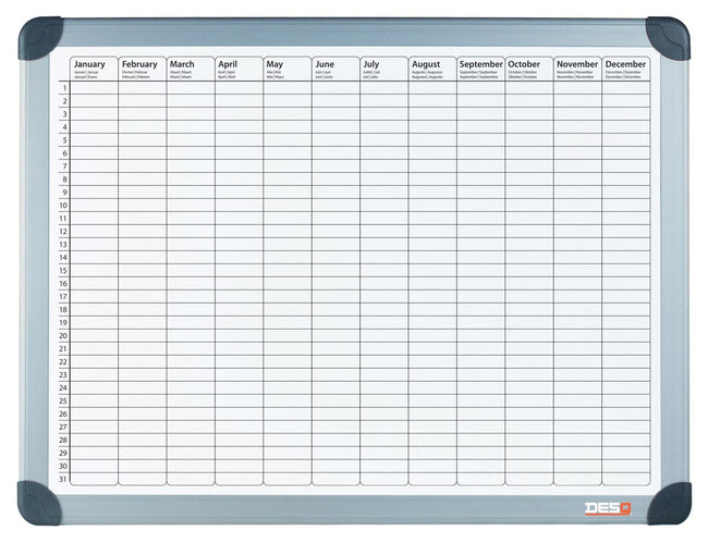 Desq - magnetische jaarplanner