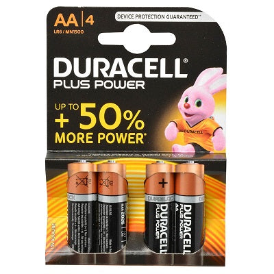 Duracell - Plus Power 4 pilas AA 1.5V