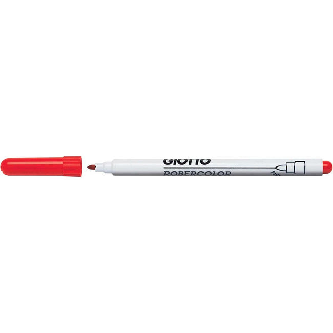 Giotto - Marqueur pour tableau blanc Robercolor fin, pointe ronde, rouge