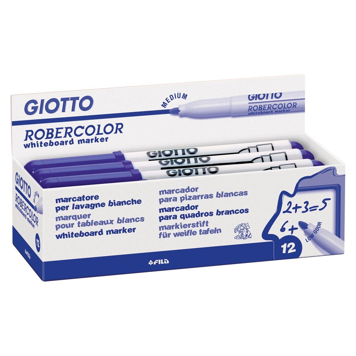 Giotto - Robercolor Whiteboard -Marker, mittel, runder Punkt, blau