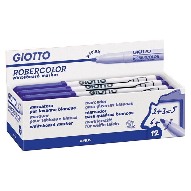 Giotto - Robercolor whiteboardmarker, medium, ronde punt, blauw