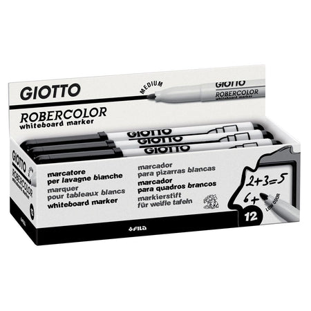Giotto - Robercolor whiteboard marker, medium, round tip, black