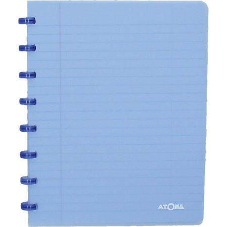 Atoma - Quaderno A5 rombo 5x5mm 144 pagine 90gr PP trasparente assortiti