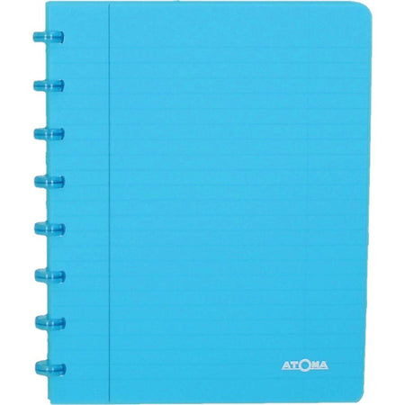 Atoma - Quaderno A5 rombo 5x5mm 144 pagine 90gr PP trasparente assortiti