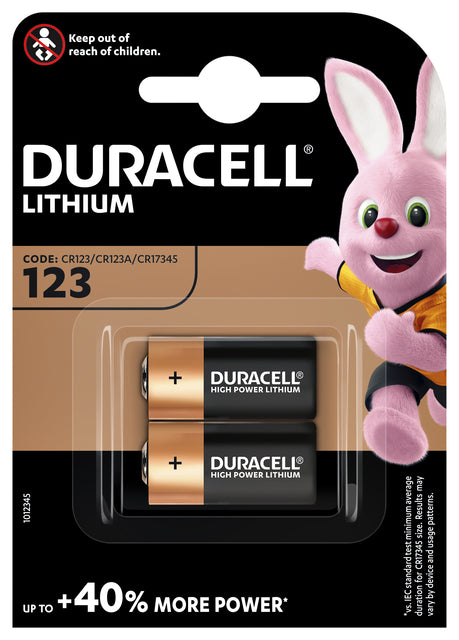 Duracell - Ultra Lithium 123, blister van 2 stuks