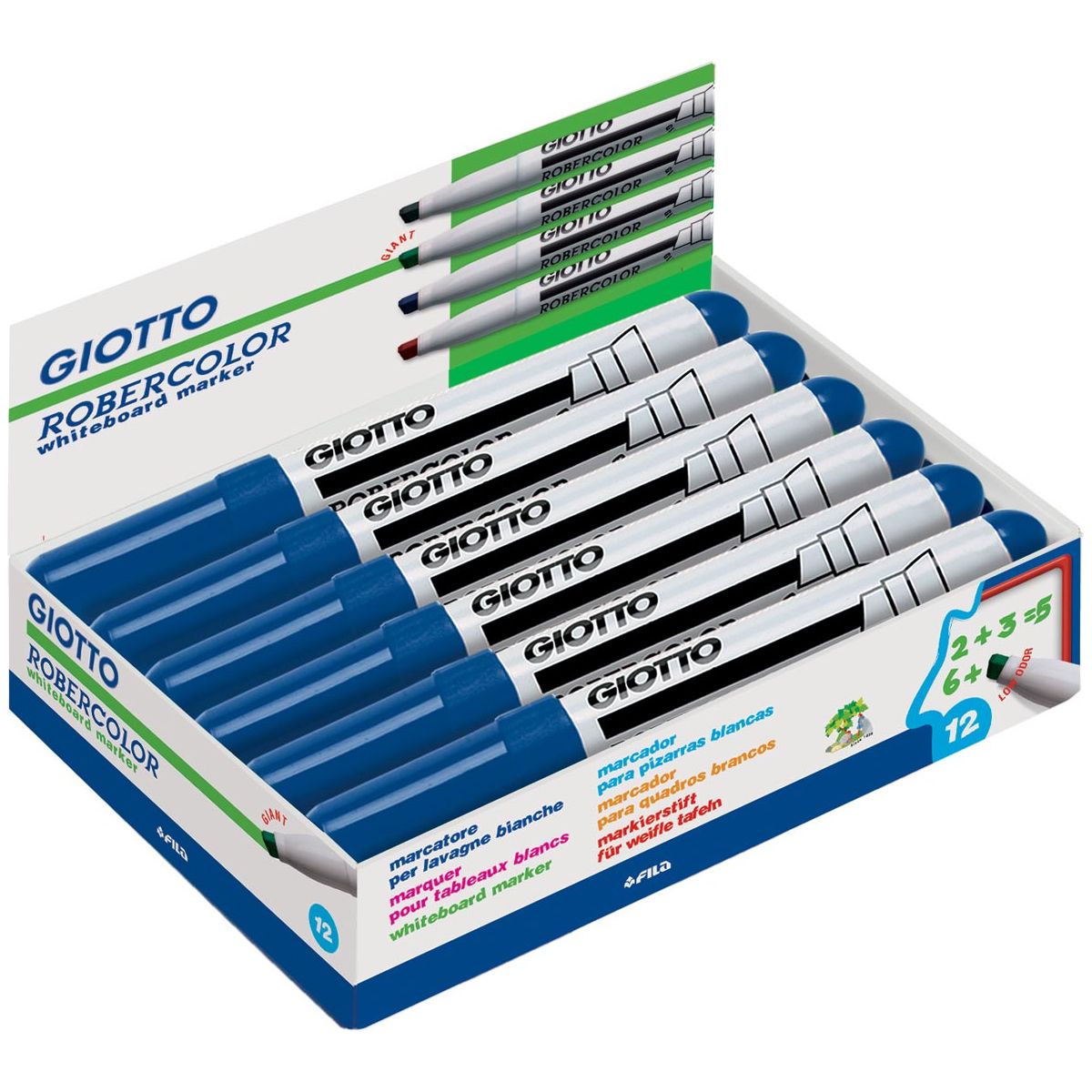 Giotto - RoberColor Whiteboardmarker Maxi, Sluine Point, bleu