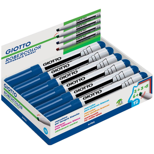 Giotto - Robercolor whiteboardmarker maxi, schuine punt, blauw