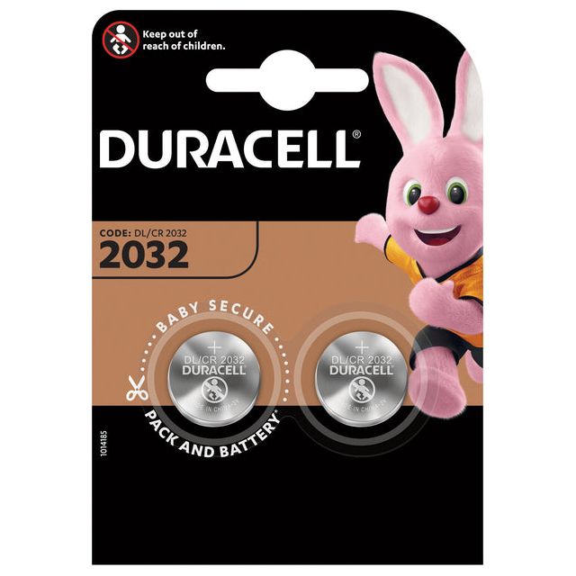 Duracell - Batterie Duracell 2032 Lithium 2pack | Blister un 2 pièces | 10 morceaux