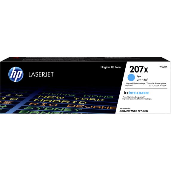 HP - Cartucho de tóner w2211x 207x azul
